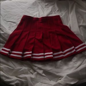 Red Cheerleader Skirt